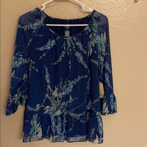 Brand new with tags blue and green tunic